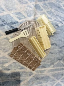 Premium Bambus Sushi Set,Rollmatte Formen Reismesser,Für Anfänger - Bild 1 von 5