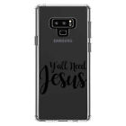 Clear Case for Galaxy Note Y'All Need Jesus Black