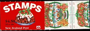 NEW ZEALAND - 1993 CHRISTMAS BOOKLET - Sc#SB 67 - CTO - NZ 70 - Picture 1 of 1
