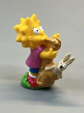 The Simpsons Lisa Playing A Saxophone Rabbit Figure 1990 Vintage 90s