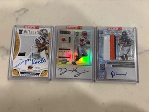 autographed collectors football cards joseph randale deshone kizer jordan howard - Picture 1 of 2