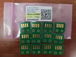 12 chipów tonera (1701 - 1704) do wkładu Xerox C8030 C8035 C8045 C8055 C8070 8056 - Zdjęcie 1 z 2