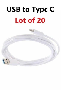 20x 3ft OEM Type C Fast Charge Cable Cord Charging Quick Charger USB-C Wholesale - Picture 1 of 4