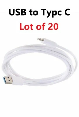 20x 3ft OEM Type C Fast Charge Cable Cord Charging Quick Charger USB-C Wholesale - Image 1 of 4