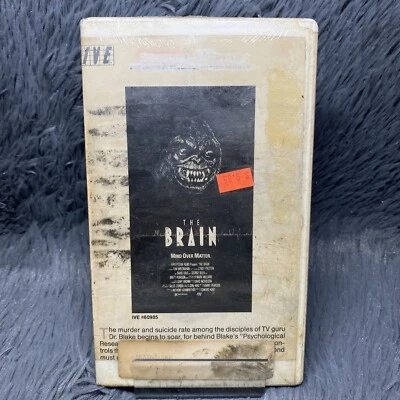 The Brain VHS 1988 IVE Sci Fi Horror Tom Breznahan Promotional Copy Pre Order - Image 1 of 4
