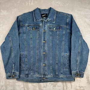 NWOT Vintage Maxam Collection Blue Denim Jacket Trucker Size XL Metal Buttons - Picture 1 of 7
