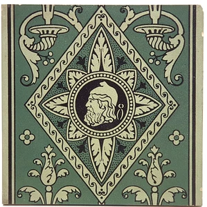 Renaissance 8" Tile Hand Painted Morocco Vulcan Design Mintons China Works C1877 - Picture 1 of 3