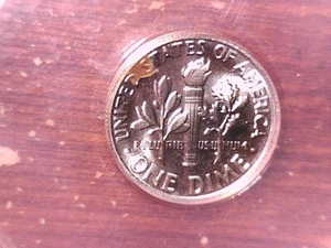 1965 SMS Roosevelt Dime Error - Partial Missing Reverse Clad Layer - ANACS SP67 - Picture 1 of 4