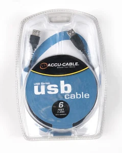 Cavo batteria USBAMAF6 6 piedi USB A maschio a USB A femmina cavo americano DJ - Foto 1 di 1