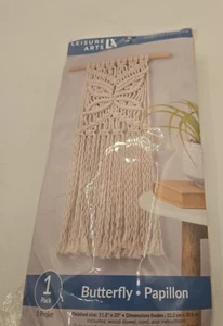 Leisure Arts Macrame Wall Art Project Kit “Butterfly Papillon” - Picture 1 of 6