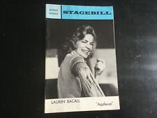 Playbill~Lauren Bacall in Applause 1971~Chicago Opera House