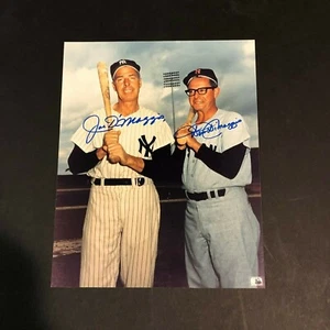 Joe DiMaggio / Dom DiMaggio Hand Signed Autographed 8x10 Photo - Picture 1 of 1