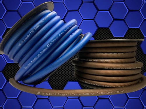 DC Audio - 1/0 Gauge Wire CCA Power / Ground Cable - 25ft Length - Blue - Image 1 of 1