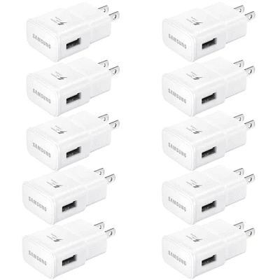 10x ADAPTIVE FAST CHARGING WALL CHARGER ADAPTER FOR SAMSUNG S7 S8 S9 Note 8 9 10 - Image 1 of 4