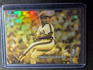 2018 Stadium Club Dwight Gooden Chrome Gold Minted Refractor #SCC-152 SSP - Imagen 1 de 2