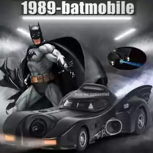 Modellino auto in lega Batmobile 1/24 1989 simulazione metallo pressofuso giocattoli modello veicolo - Foto 1 di 15