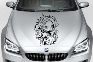 Tribal Gothic Girl Fantasy Anime Vinyl Decal Graphic Car Truck Hood Side USA - Foto 1 di 1