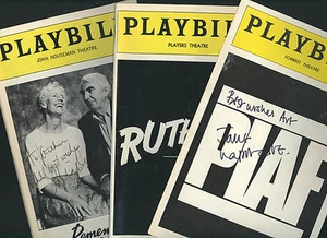 lot of 3 SIGNED playbills + book Broadway Musicals * Jane Lapotaire Sylvia Miles - Picture 1 of 11
