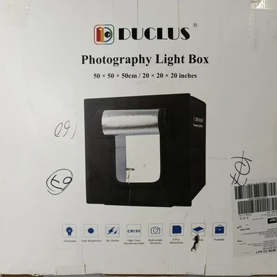 Duclus 50×50 LED Foto Luz Caja Cubo Tienda Fotografía Estudio - Nuevo Otro - Imagen 1 de 4