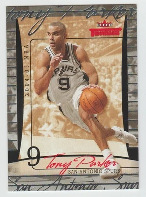TONY PARKER Spurs 2004-05 Fleer Throwbacks SILVER #56 SP Parallel #073/100 - Image 1 of 2