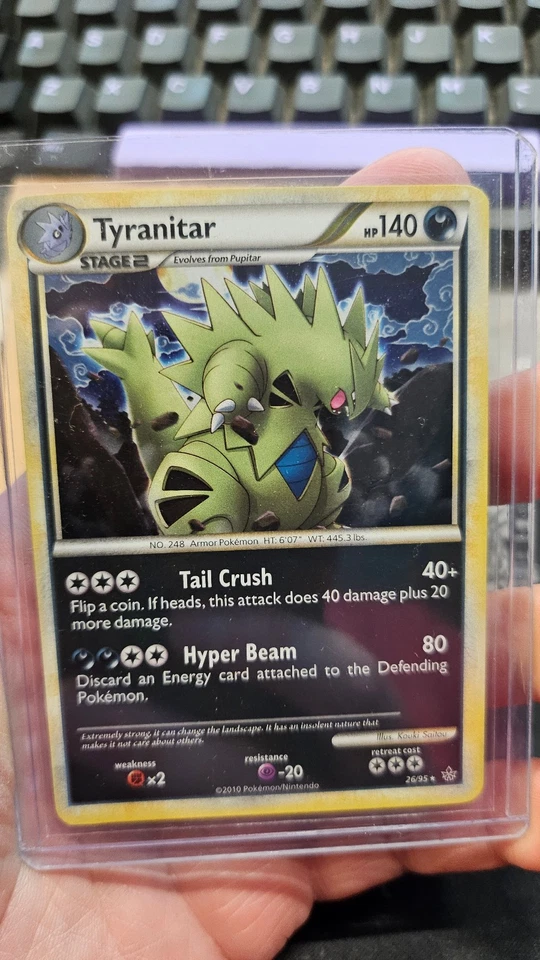 Pokemon - Tyranitar 26/95 Holo Rare - HGSS Unleased - Image 1 of 4