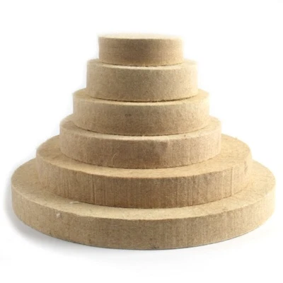 Precise Polishing with 310 Buffing Grinding Wheel Beige Wool Felt Disc - Image 1 of 4
