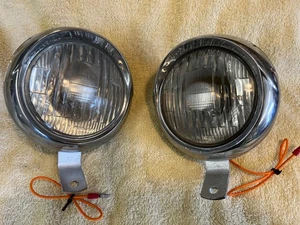 LUCAS 4FT LAMPS PAIR FORD CONSUL ZEPHYR ZODIAC ANGLIA REFURBISHED - Picture 1 of 2