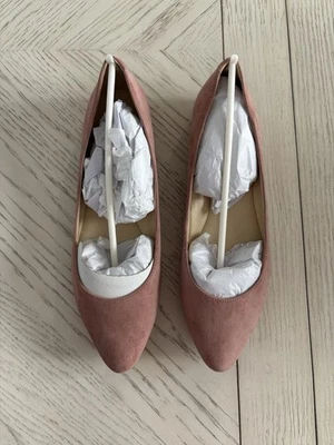 Nine West Speak Up Plano Mediano Rosa Gamuza Para Mujer Talla 8.5 M Nuevo En Caja Foto 1 de 3