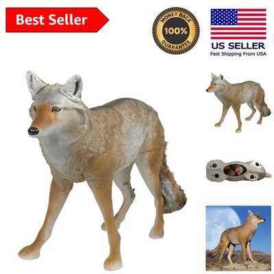 Versatile Faux Fur Coyote Decoy - Lifelike Design for Hunting & Nuisance Control - Image 1 of 4