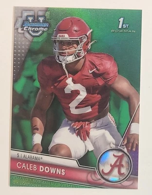2023 Football Bowman Chrome U-1st Bowman Caleb Downs S #49 Alabama F20 /99 - Image 1 of 2