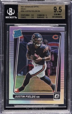 2021 PANINI DONRUSS OPTIC HOLO RR #204 JUSTIN FIELDS BGS 9.5 - Image 1 of 2