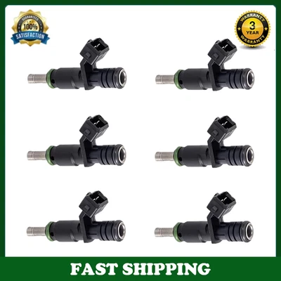 6 piezas inyectores de combustible FJ748 para BMW 525XI 530I 530XI 2006 2007 3,0 L L L6 13537531634 Foto 1 de 4