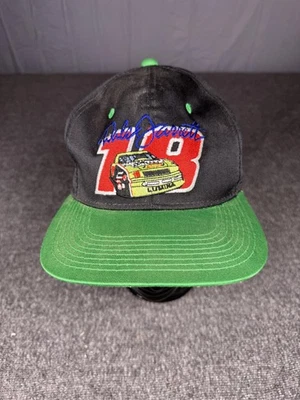 Gorra de colección Dale Jarrett 18 espalda a presión para hombre talla única negra verde NASCAR años 90 Foto 1 de 4