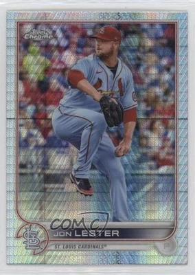 2022 Topps Chrome Sonic Prism Refractor Jon Lester #187 - Image 1 of 2