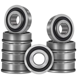 10 Pack Flanged Bearings 3/4" x OD 1-3/8", for Lawn Mower, Wheelbarrows, Cart... - Picture 1 of 9