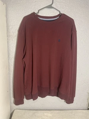 Sudadera para hombre Izod Advantage Performance Plus granate borgoña manga larga 2X Foto 1 de 4