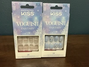 KISS voguish fantasy 2 packs 28 count short length Christmas glue on - Picture 1 of 9