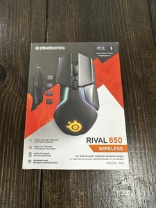 SteelSeries Rival 650 Wireless Gaming Mouse W/ USB Receiver Tested *READ+PHOTOS - Afbeelding 1 van 23