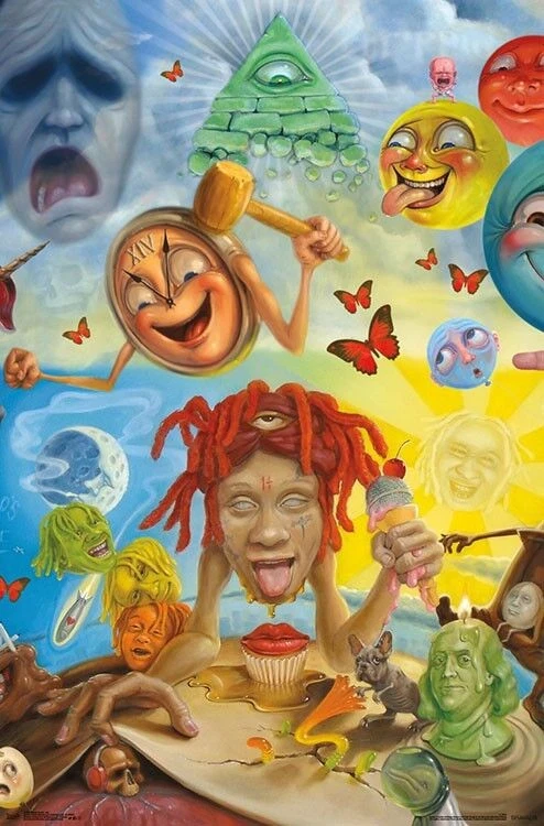 Póster Studio B - Trippie Redd Gráfico 23"x35" NUEVO Arte de Pared P7668 Foto 1 de 1