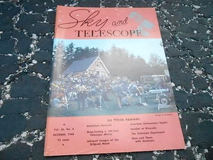 OCT 1968 SKY AND TELESCOPE vintage ASTRONOMY magazine - Imagen 1 de 1