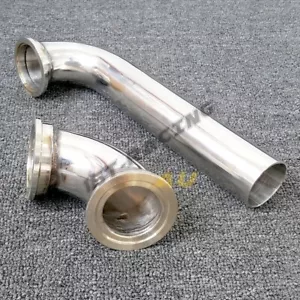 PARA Tial Wastegate 38 mm MVR38 90 grados entrada de codo + tubo de salida 304 acero inoxidable - Imagen 1 de 4