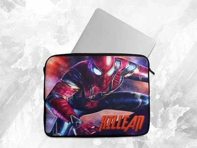 Personalised Laptop Case Any Name Spiderman Sleeve Tablet Bag Chromebook Gift  - Image 1 of 4