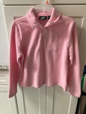 Pullover polar rosa para niñas con cremallera crear cuello alto nuevo con etiquetas Foto 1 de 2