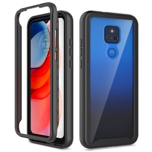 For Motorola Moto G Play 2021 Full-Body Clear Back Hybrid Shockproof Case Cover