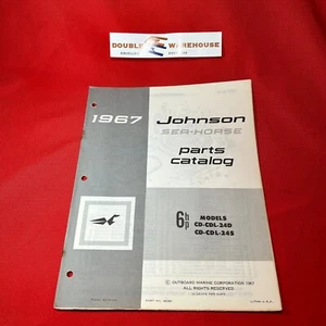 1967 Johnson Sea-Horse 6 HP Parts Catalog 382085 Final Ed Good Condition! - Picture 1 of 8
