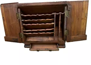 Antiguo Reisesekretär Oficina Agencia de Viajes Tischsekretär Dokumententruhe Um - Imagen 1 de 8