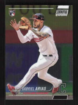 Gabriel Arias RC 2022 Stadium Club Chrome   Cleveland Guardians #339 - Image 1 of 2