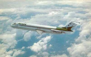 Postcard Aviation Ozark DC-9 Mid Flight - Picture 1 of 2
