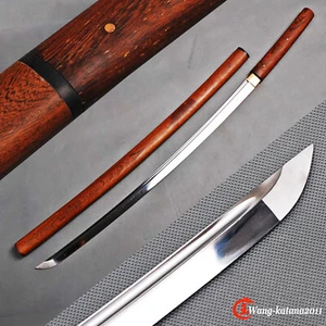 Espada 40"" T10 Acero Palo de Rosa SHIRASAYA Lista para Combate Japonesa Samurai Katana Nueva - Imagen 1 de 7