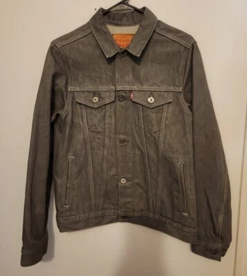 Levis Jacket Y XL 13-15 YRS Medium Gray Denim Button Up Long Sleeves Coat  - Image 1 of 4